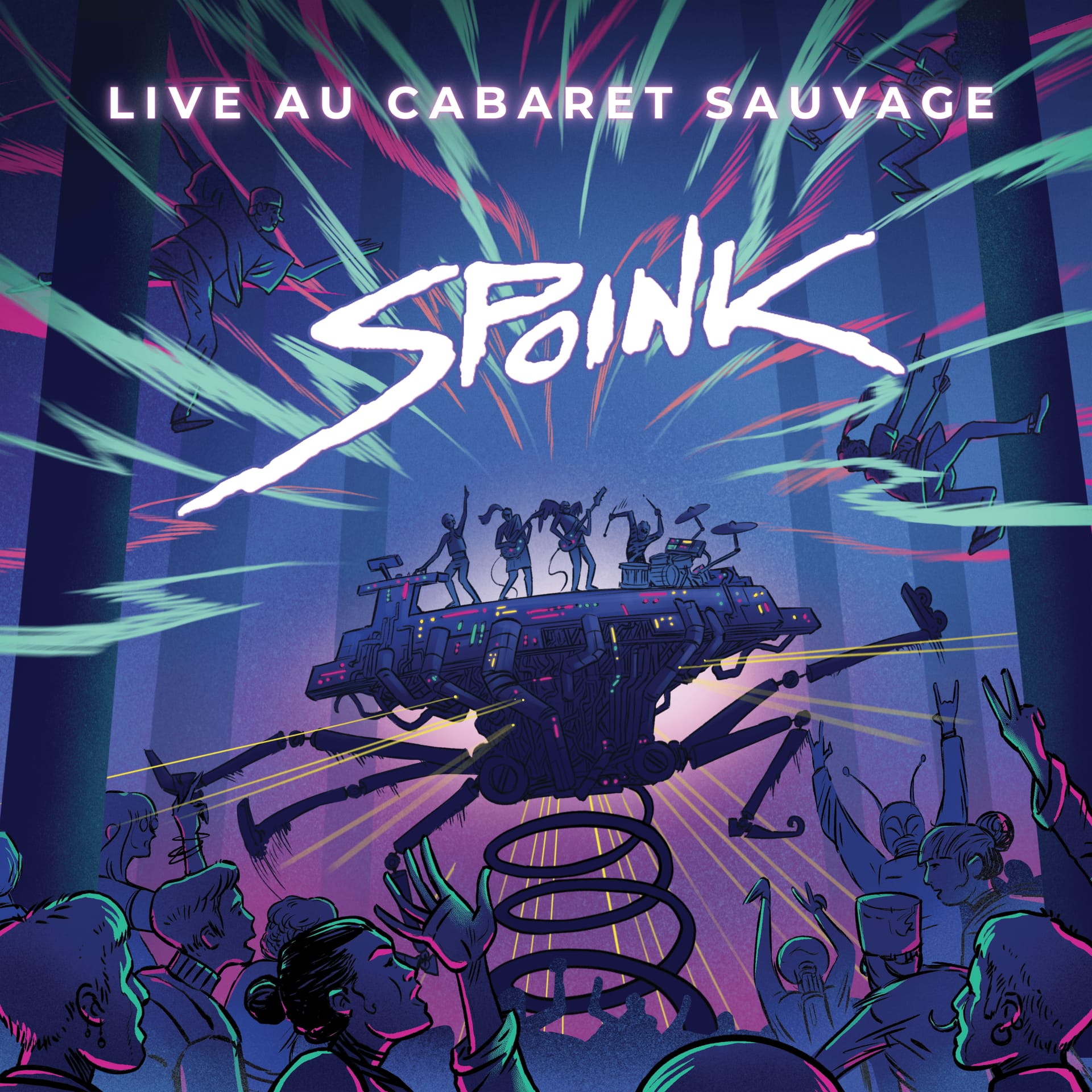 Pochette de l'album Live au Cabaret Sauvage par Spoink